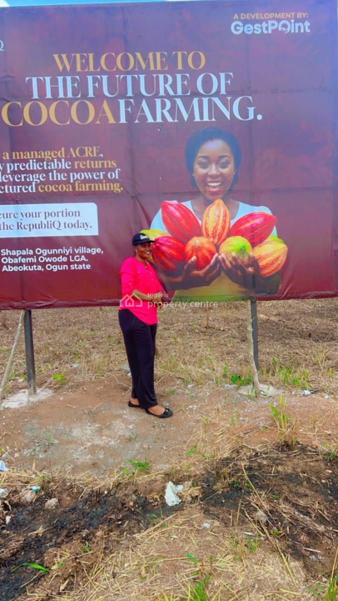 Cocoa Farm Land, Shapala Village, Obafemi Owode, Ogun, Commercial Land for Sale