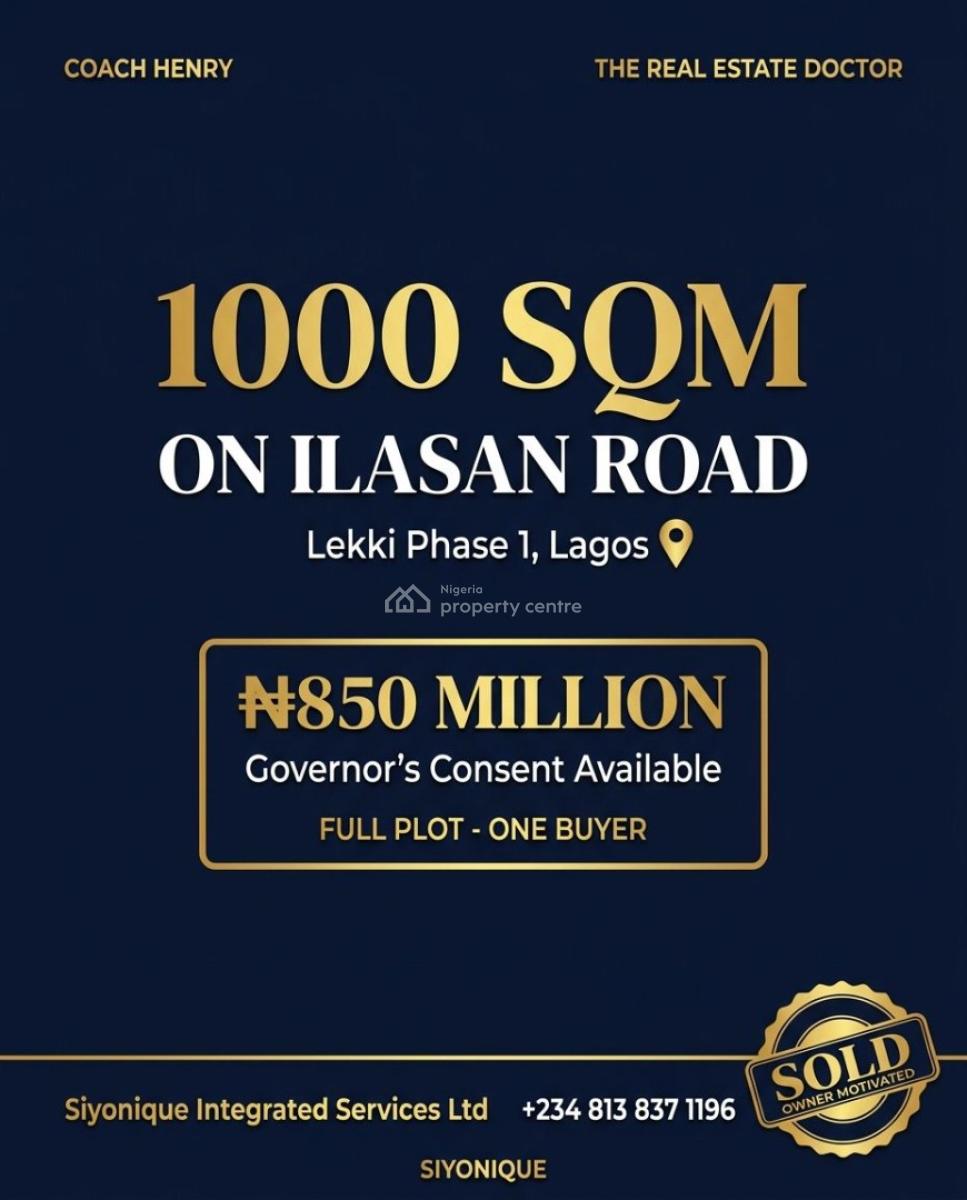 for Investors Who Understand The Power of Prime Landa Rare Opportunity, Ikate, Lekki, Lagos, Residential Land for Sale