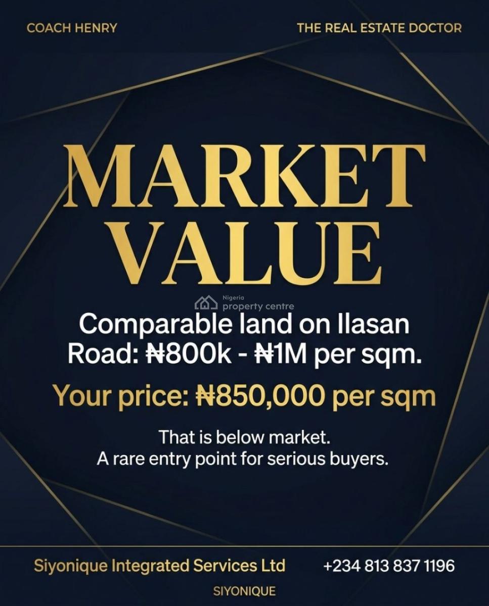 for Investors Who Understand The Power of Prime Landa Rare Opportunity, Ikate, Lekki, Lagos, Residential Land for Sale