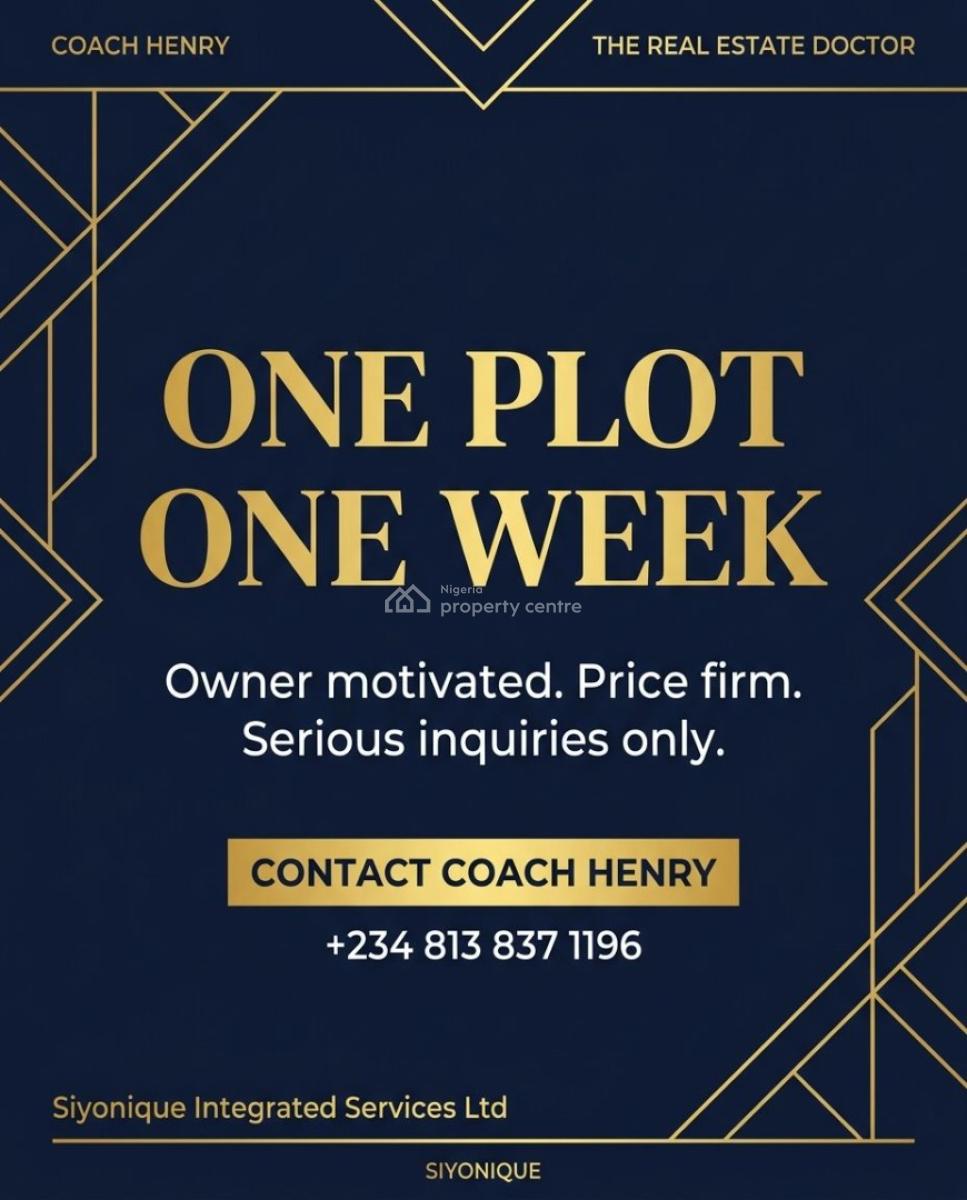 for Investors Who Understand The Power of Prime Landa Rare Opportunity, Ikate, Lekki, Lagos, Residential Land for Sale
