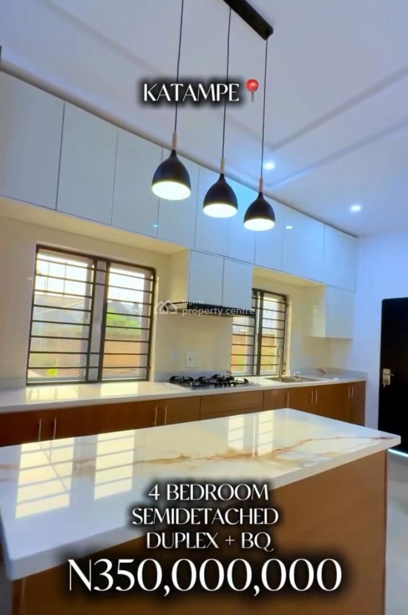 4.bedroom Semi Detached Duplex with 1 Room Bq, Great Estate, Katampe, Abuja, Semi-detached Duplex for Sale
