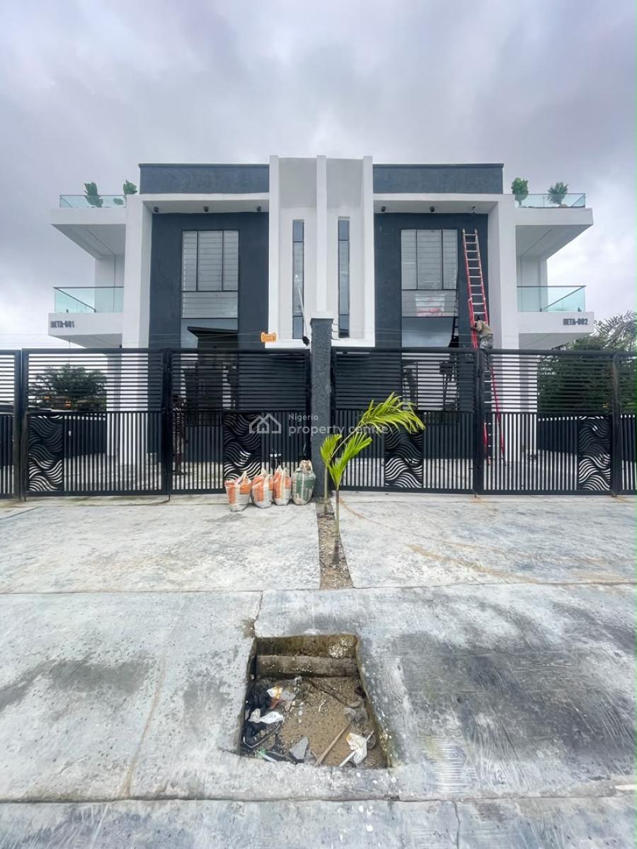 4 Beds Semi Detached Duplex with Luxury Home Features, Tv Console, Bq, Ajah, Lagos, Semi-detached Duplex for Sale