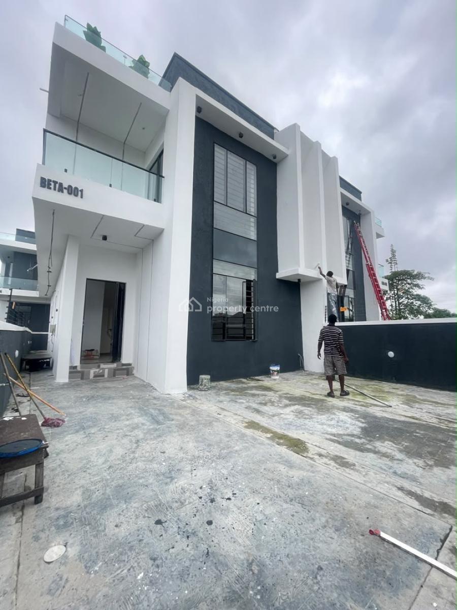 4 Beds Semi Detached Duplex with Luxury Home Features, Tv Console, Bq, Ajah, Lagos, Semi-detached Duplex for Sale