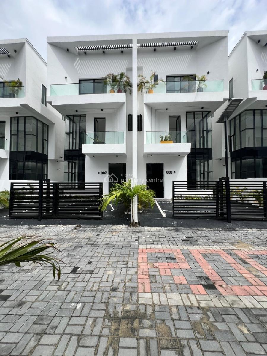 Well Built 4 Bedroom  Semi Detached Duplex with Bq, Chevron, Lekki, Lagos, Semi-detached Duplex for Sale