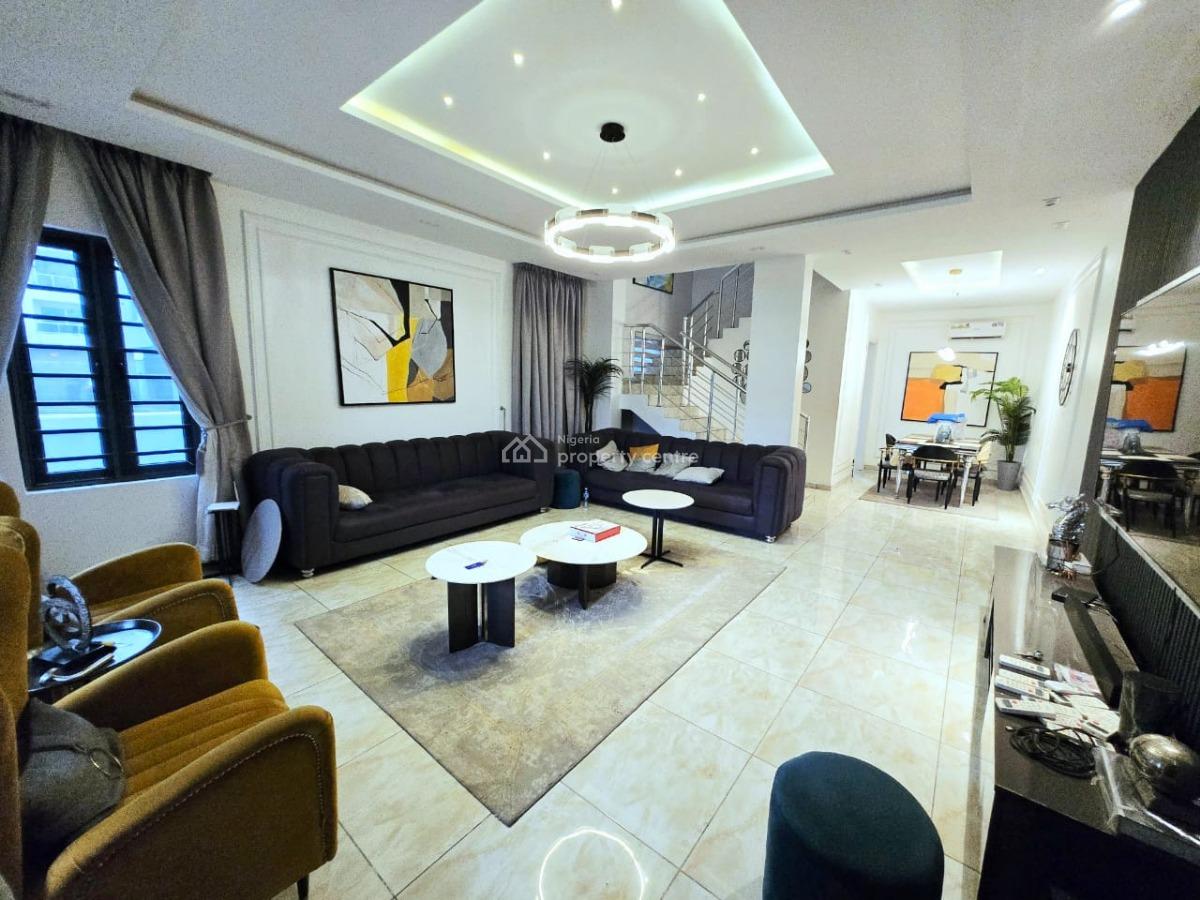 Experience Luxury Living in This Beautifully Furnished 4-bedroom Terr, Lekki Phase 1, Lekki, Lagos, Terraced Duplex for Rent