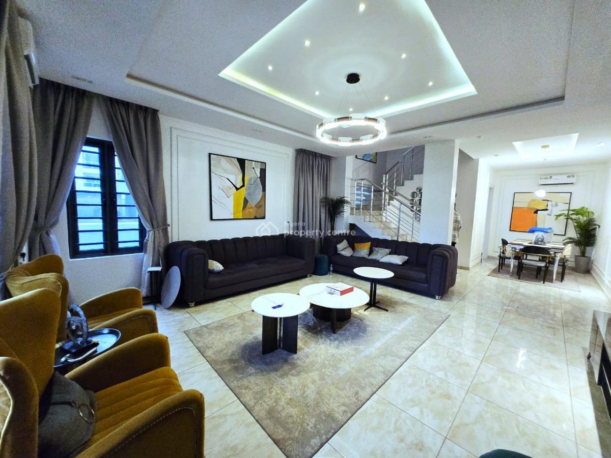 Experience Luxury Living in This Beautifully Furnished 4-bedroom Terr, Lekki Phase 1, Lekki, Lagos, Terraced Duplex for Rent