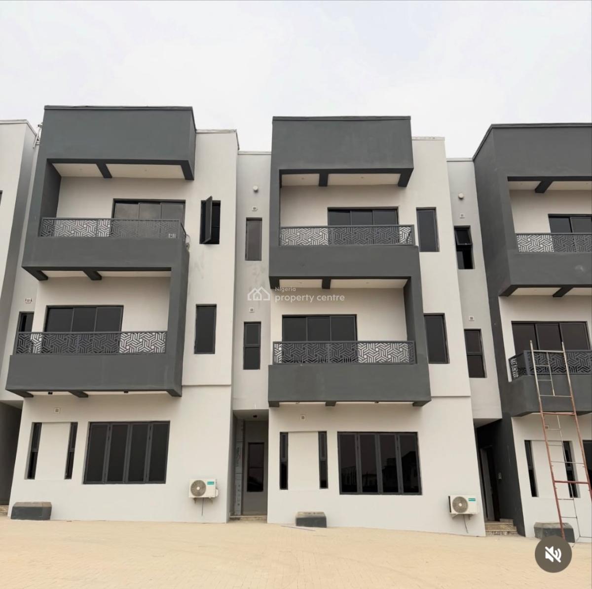 Brand New 4 Bedroom Terrace Duplex with Bq., Guzape District, Abuja, Terraced Duplex for Sale