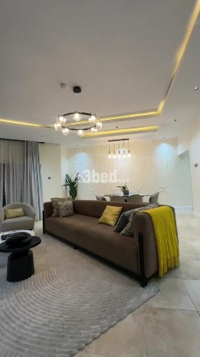 Luxurious Fully Furnished 3 Bedroom Flat ,24hrs Light Upstair, Rhine Court Estate Lekki Phase 1 ,right Hand, Lekki Phase 1, Lekki, Lagos, Flat / Apartment for Rent