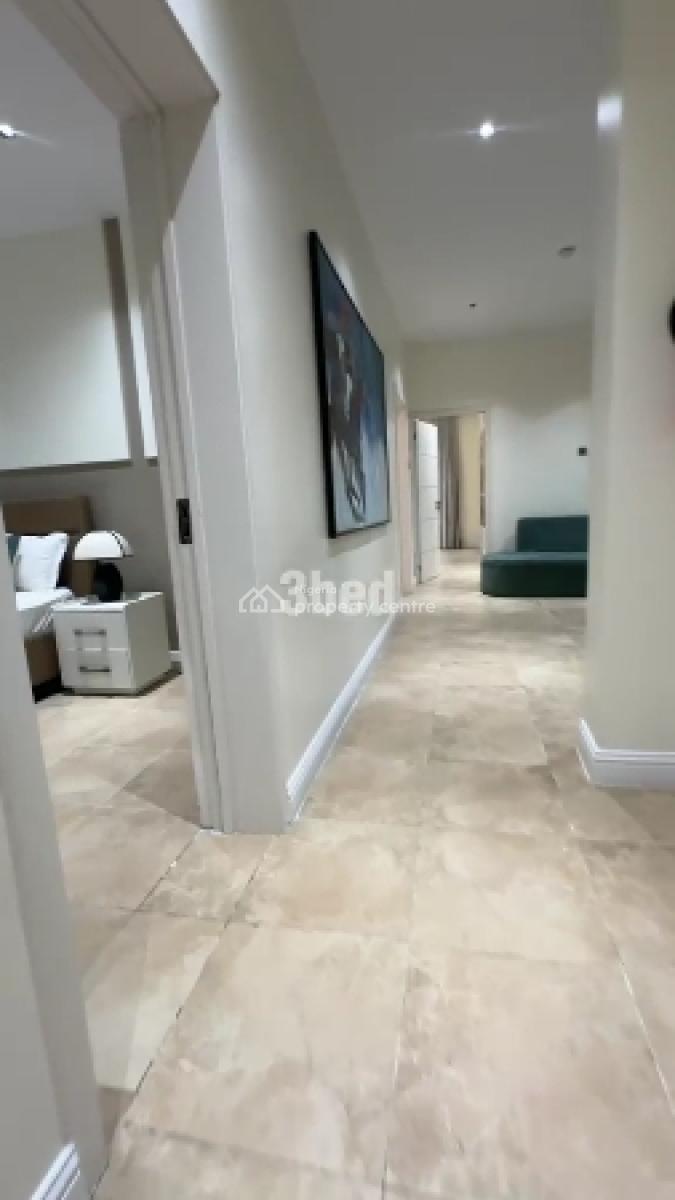 Luxurious Fully Furnished 3 Bedroom Flat ,24hrs Light Upstair, Rhine Court Estate Lekki Phase 1 ,right Hand, Lekki Phase 1, Lekki, Lagos, Flat / Apartment for Rent