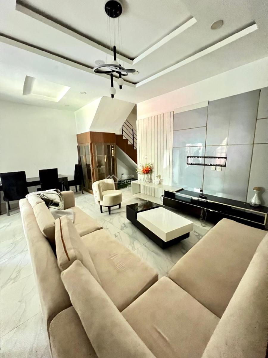 Furnished 4-bedroom Semi-detached Duplex with Bq, Chevron Conservation Road, Lekki, Lagos, Semi-detached Duplex for Rent
