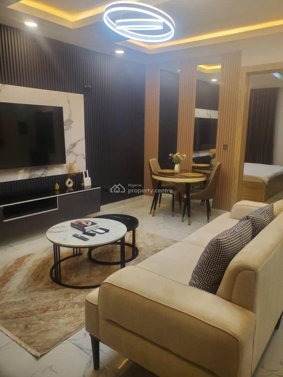 Elite 1-bedroom Apartment with Refined Interiors, 15minutee Drive to International Airport, Ikeja, Lagos, Flat / Apartment Short Let
