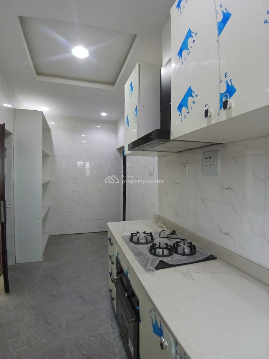Brand New 3 Bedroom Flat with Inverter/solar & Fully Fitted Kitchen, Off Badore Road, Ajah, Lagos, Flat / Apartment for Rent