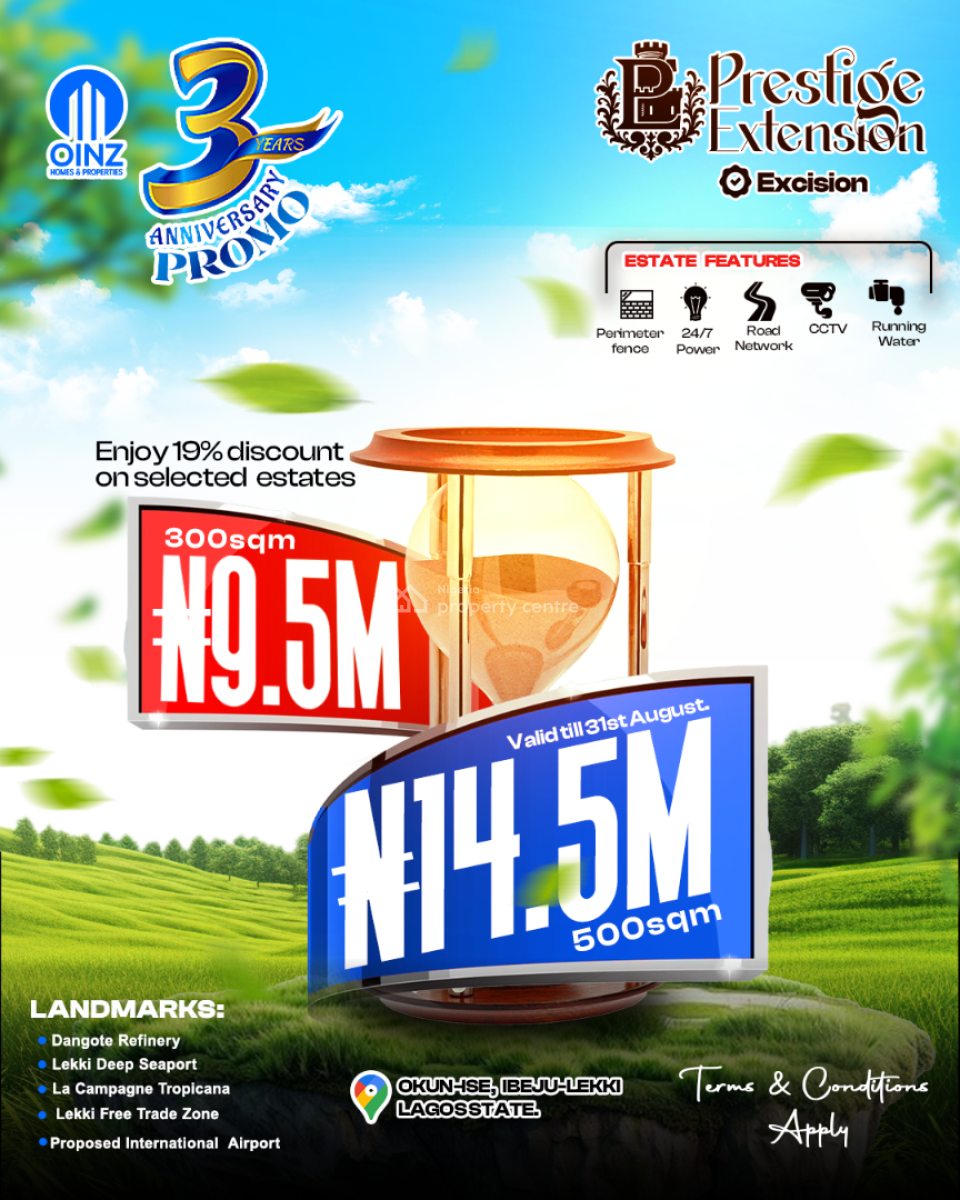Prestigious Dry Land at Ibeju Lekki, Prestige Extension 02, Ibeju Lekki, Lagos, Residential Land for Sale