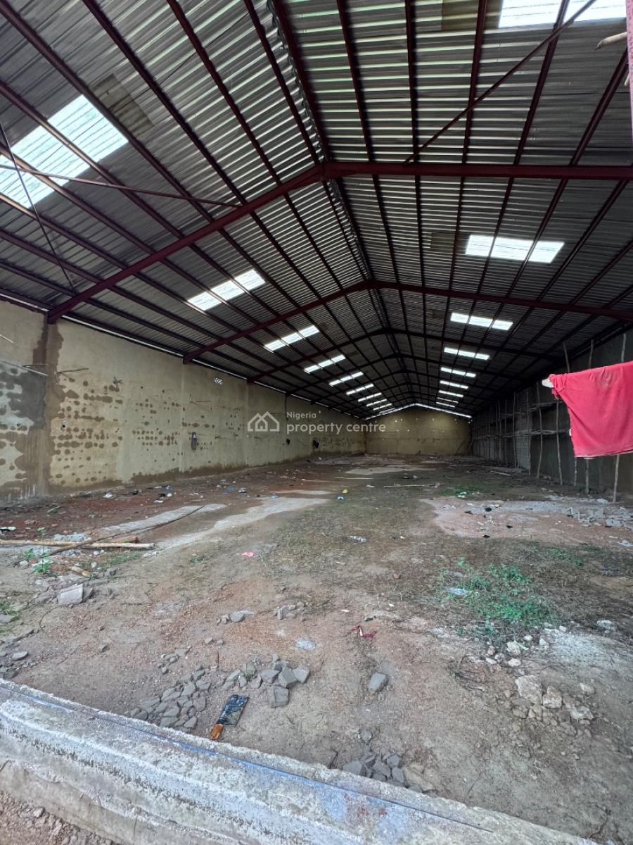 2 Bay Warehouse + Sitting on 10,000 Sqm of Land + Borehore, Light Etc, Industrial Area, Ogere Interchange, Km 46, Ogun, Warehouse for Rent