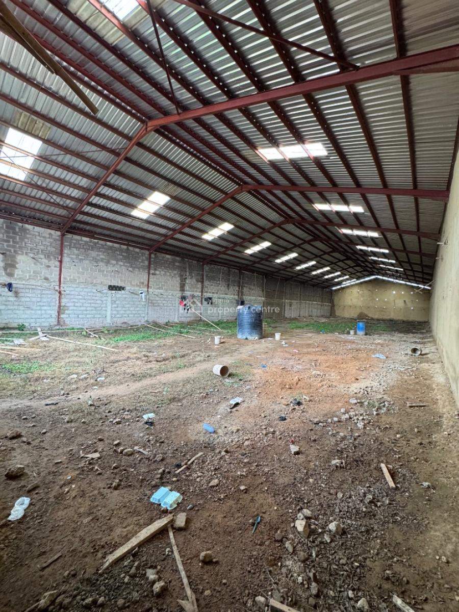 2 Bay Warehouse + Sitting on 10,000 Sqm of Land + Borehore, Light Etc, Industrial Area, Ogere Interchange, Km 46, Ogun, Warehouse for Rent