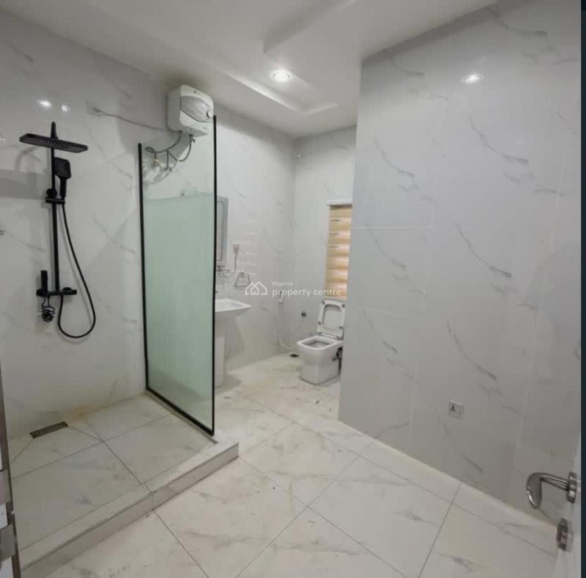Newly Built 4 Bedrooms Terrace with a Fitted Kitchen and Bq, Guzape District, Abuja, Terraced Duplex for Rent