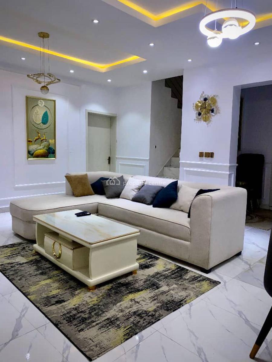 a Well Furnished Luxurious 4 Bedroom Duplex, De Castle Max Estate, Lekki, Lagos, Semi-detached Duplex for Rent