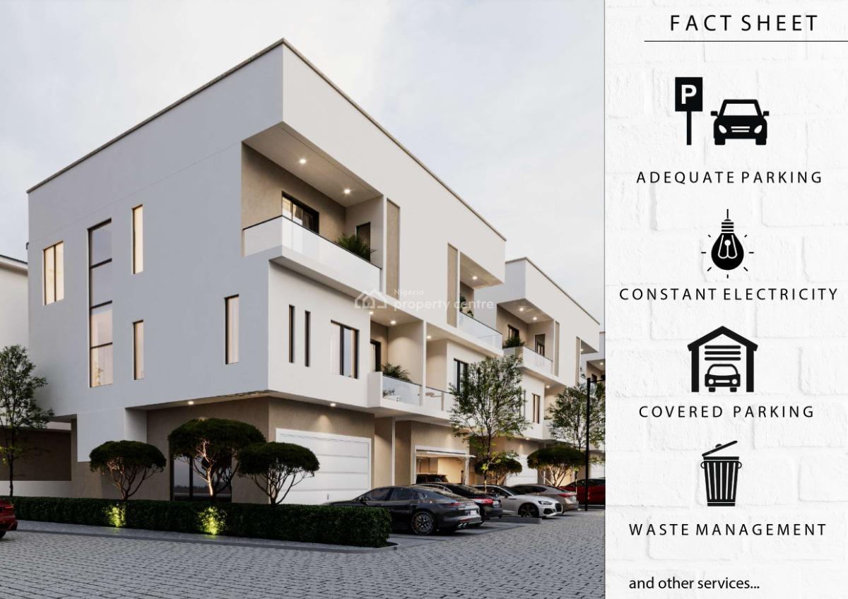 Brand New 4-bedroom Semi-detached Duplex with Bq, Lagoon District, Lekki Phase 1, Lekki Phase 1, Lekki, Lagos, Semi-detached Duplex for Sale