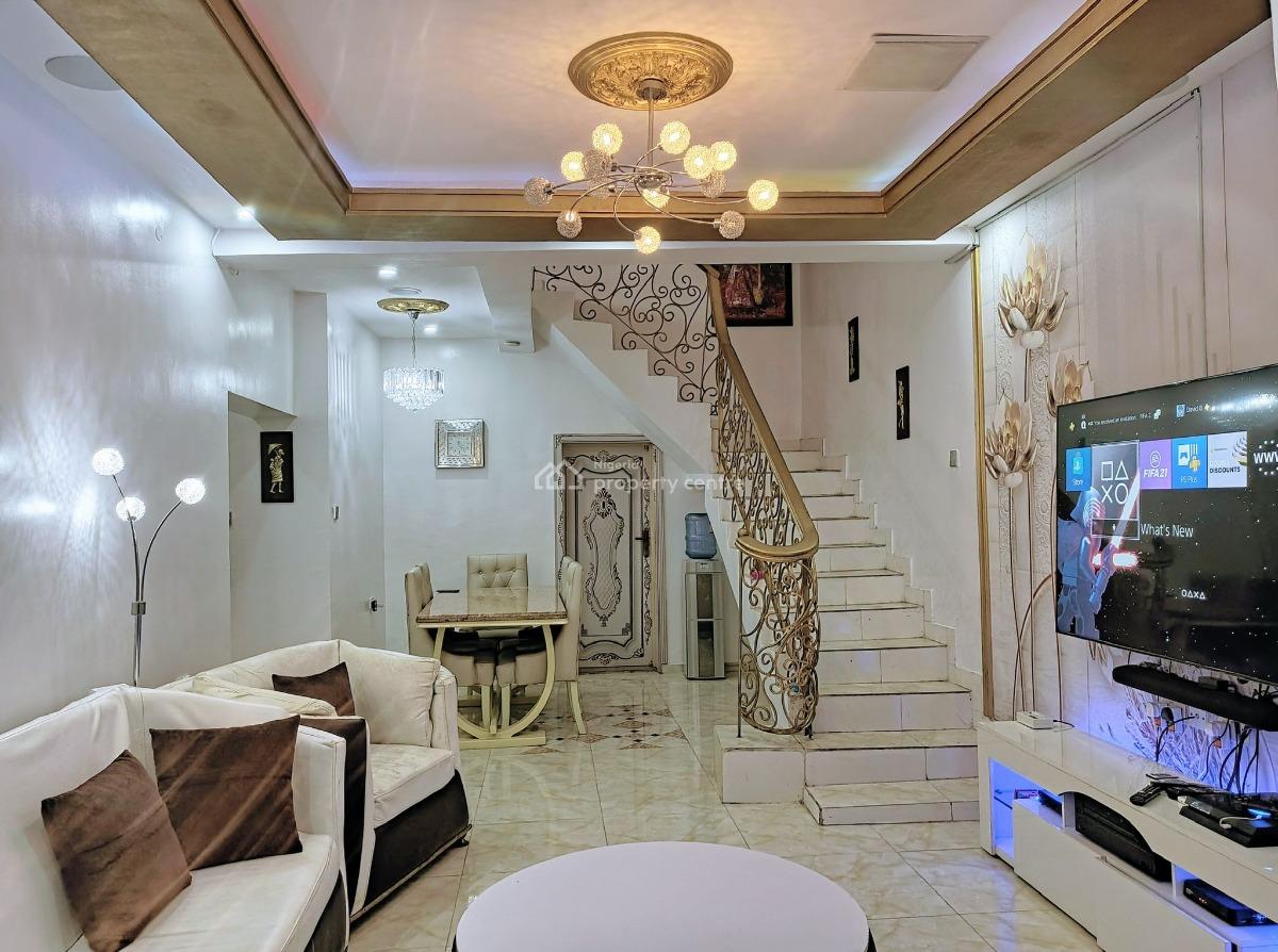 Luxury Fully Furnished 4 Bed Duplex + Lounge, Lekki Gardens Phase 5, General Paint Ajah, Ajah, Lagos, Semi-detached Duplex for Rent