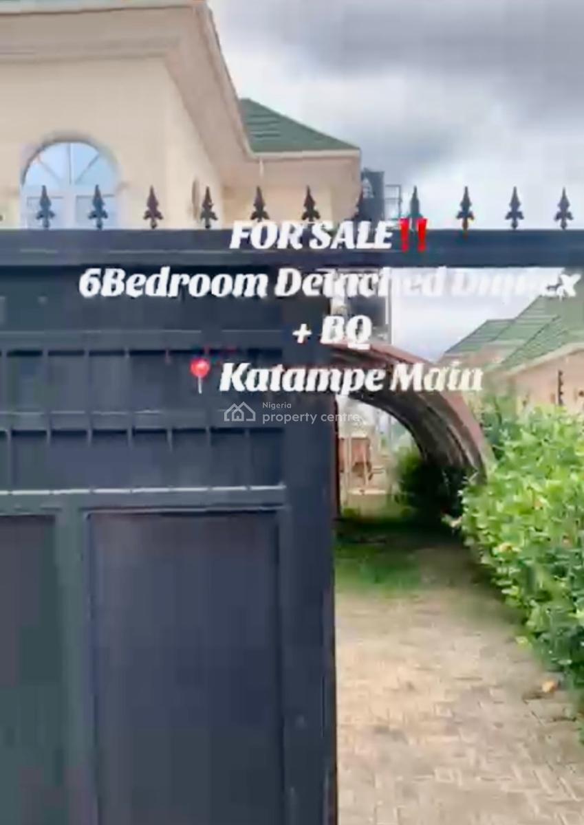 Mansion in Well Secured Location + B Q, Katampe (main), Katampe, Abuja, Detached Duplex for Sale