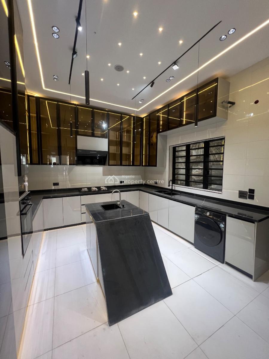 Contemporary 5bedroom  Fully Detached Duplex, Wet & Dry Fitted Kitchen with Accessories  - [ ] Modern Day Pop Ceilin, Lekki, Lagos, Detached Duplex for Sale