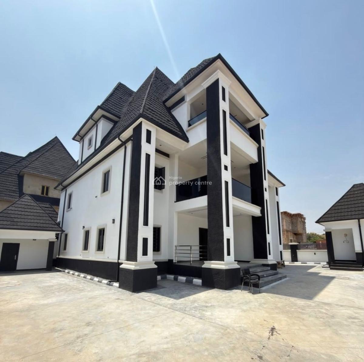 Brand New 6 Bedroom Detached Spacious Duplex,2 Rooms Bq, Serene Neighborhood, Dakwo, Abuja, Detached Duplex for Sale