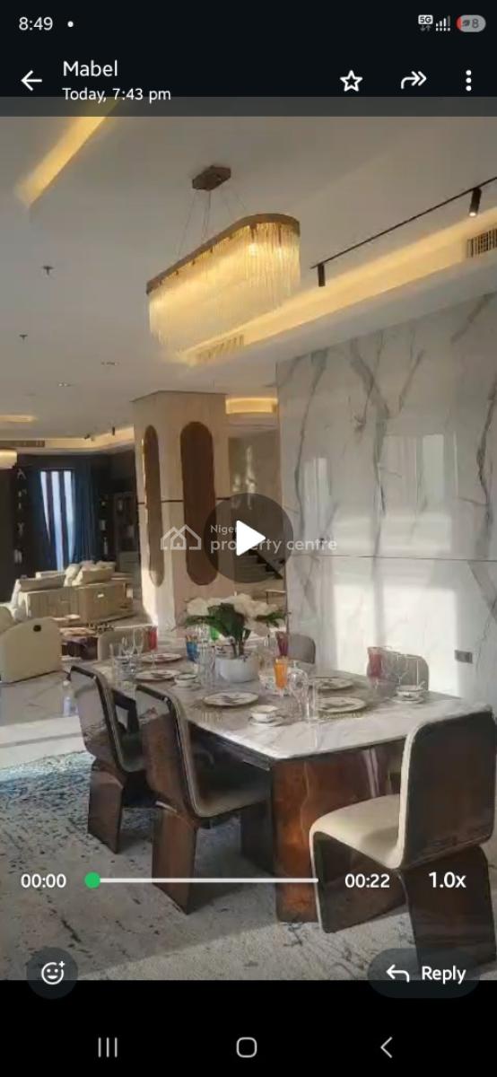 4 Bedrooms Maisonette 2bq 2/4 Car Park Creche, Gym, Spa, 350m2 Luxury, Banana Island, Ikoyi, Lagos, Flat / Apartment for Sale