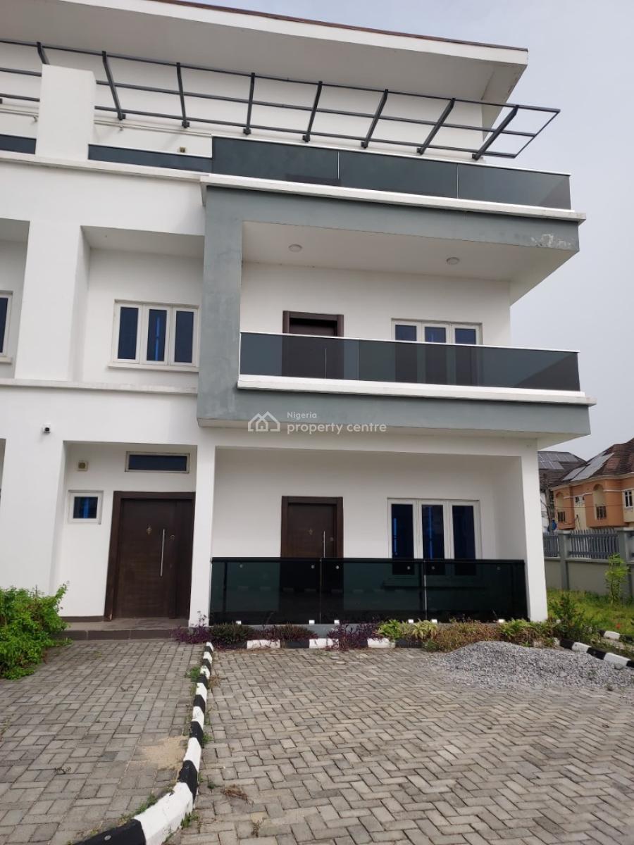 Luxury 4 Bedroom Terrace Duplex with Bq, Lekki County Road, Lekki, Lagos, Terraced Duplex for Rent