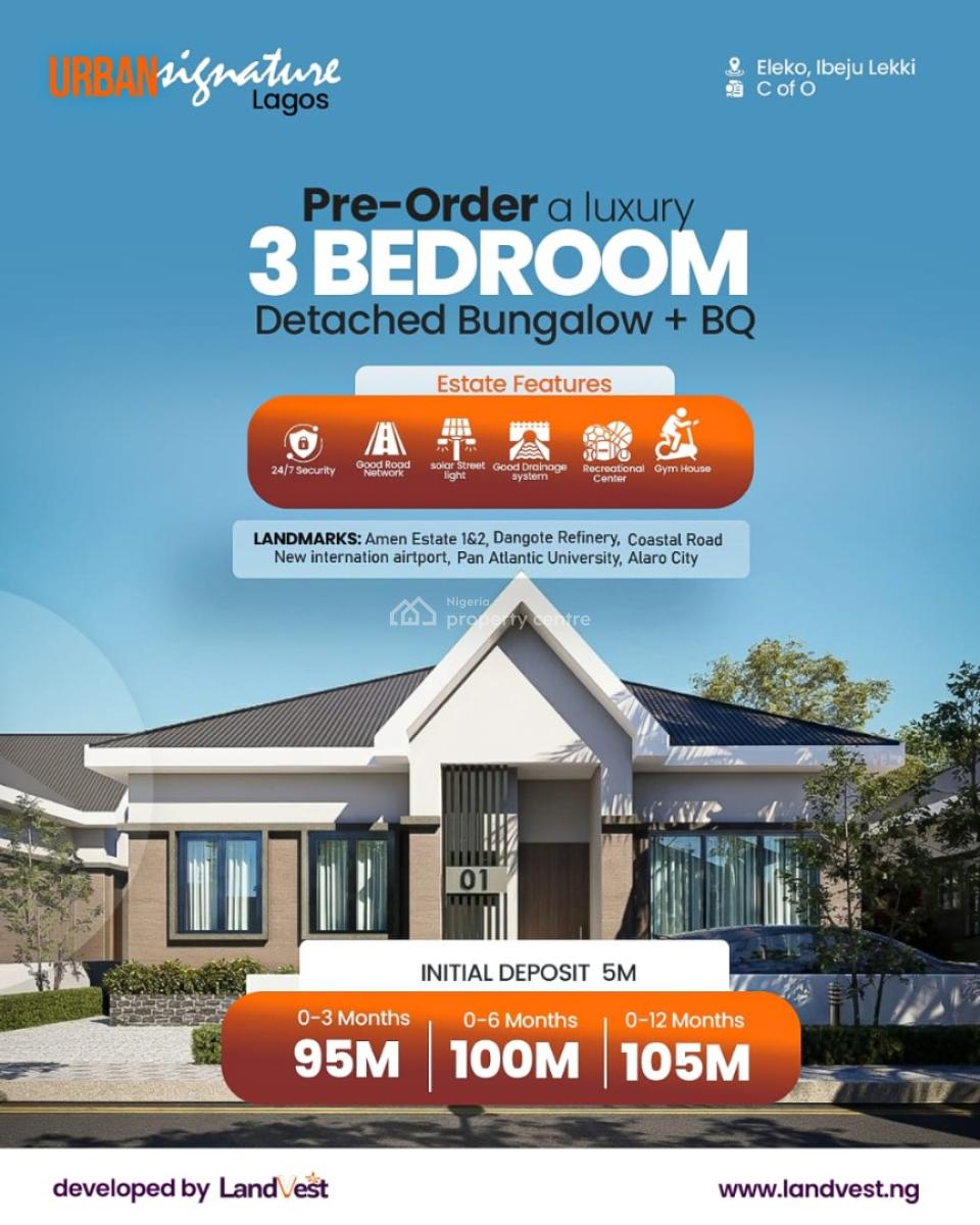 Luxury Buy & Build Plot of Land with Cofo, Urban Signature Lagos, Eleko, Ibeju Lekki, Lagos, Residential Land for Sale
