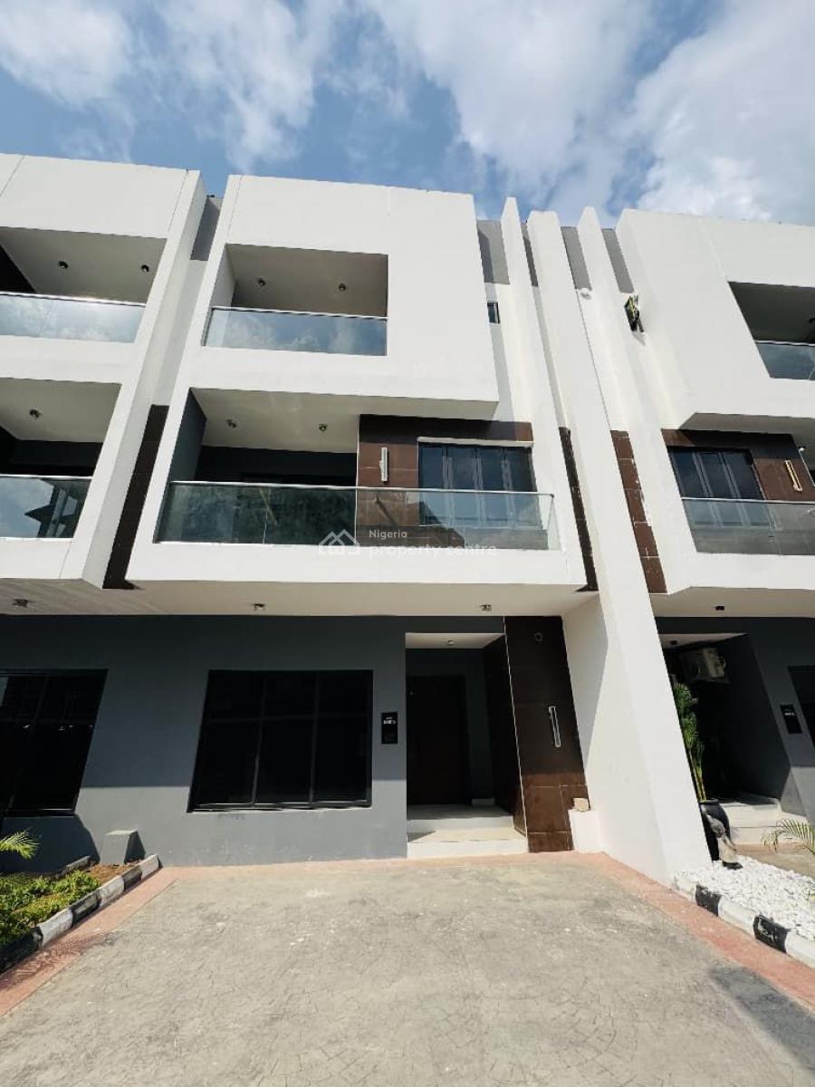 Exclusively Finished 4 Bedroom Terrace Duplex + Communal Pool, Gym, Lekki Phase 1, Lekki, Lagos, Terraced Duplex for Rent