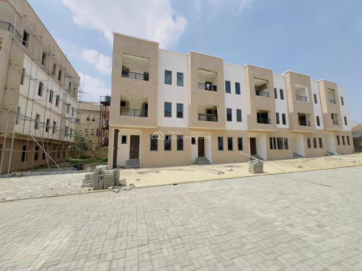 a Newly Built 4-bedroom Terrace Duplex ( Semi-finished), Gaduwa, Abuja, Terraced Duplex for Sale