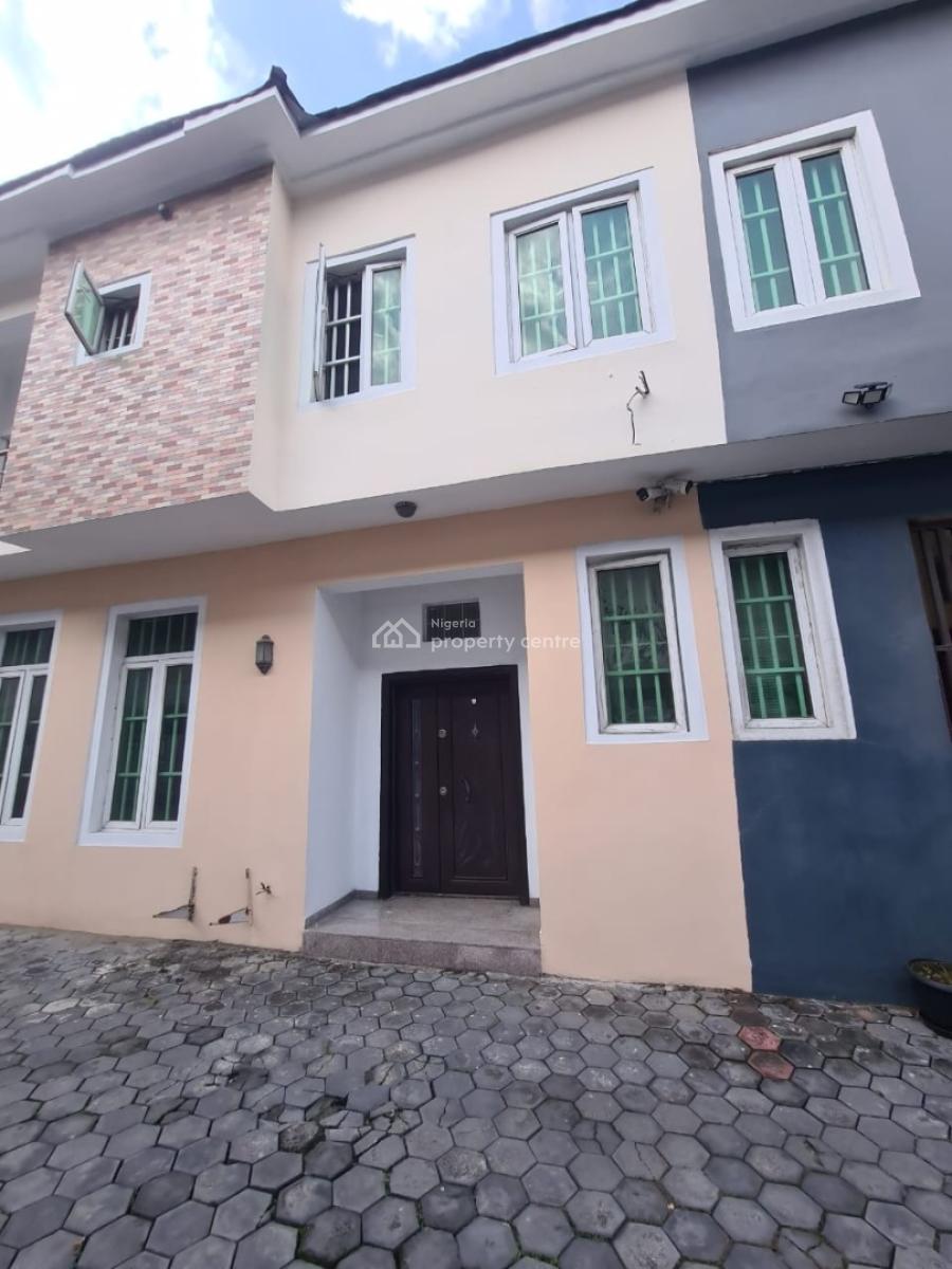 a Lonely  4 Bedroom  Terrace Duplex with a Room Bq, Ikate Elegushi, Lekki, Lagos, Terraced Duplex for Rent