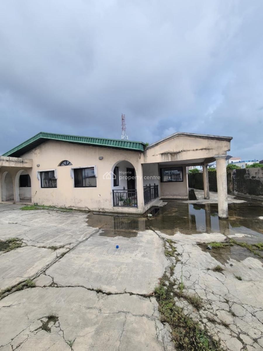 a Dry Land with a Building, Ado Road, Ajah, Lagos, Mixed-use Land for Sale