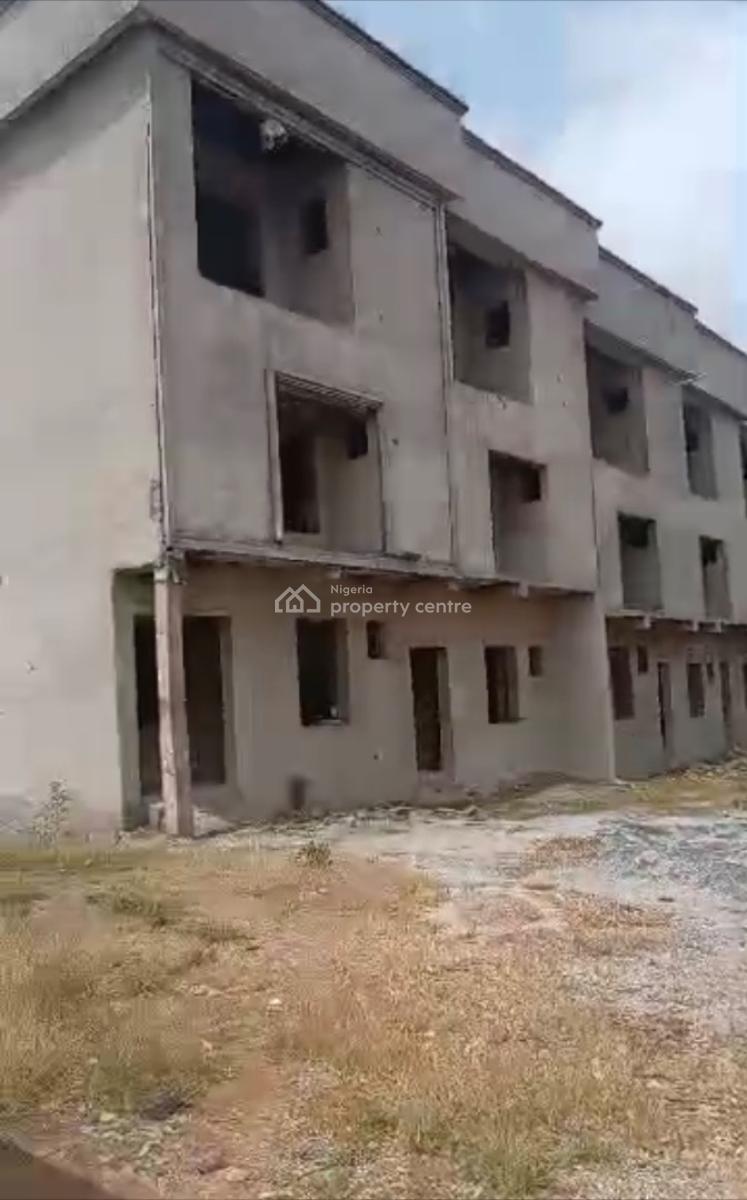 Luxury 4bedroom Terrace Duplex with Bq Carcass, By Spar Supermarket, Life Camp, Abuja, Terraced Duplex for Sale