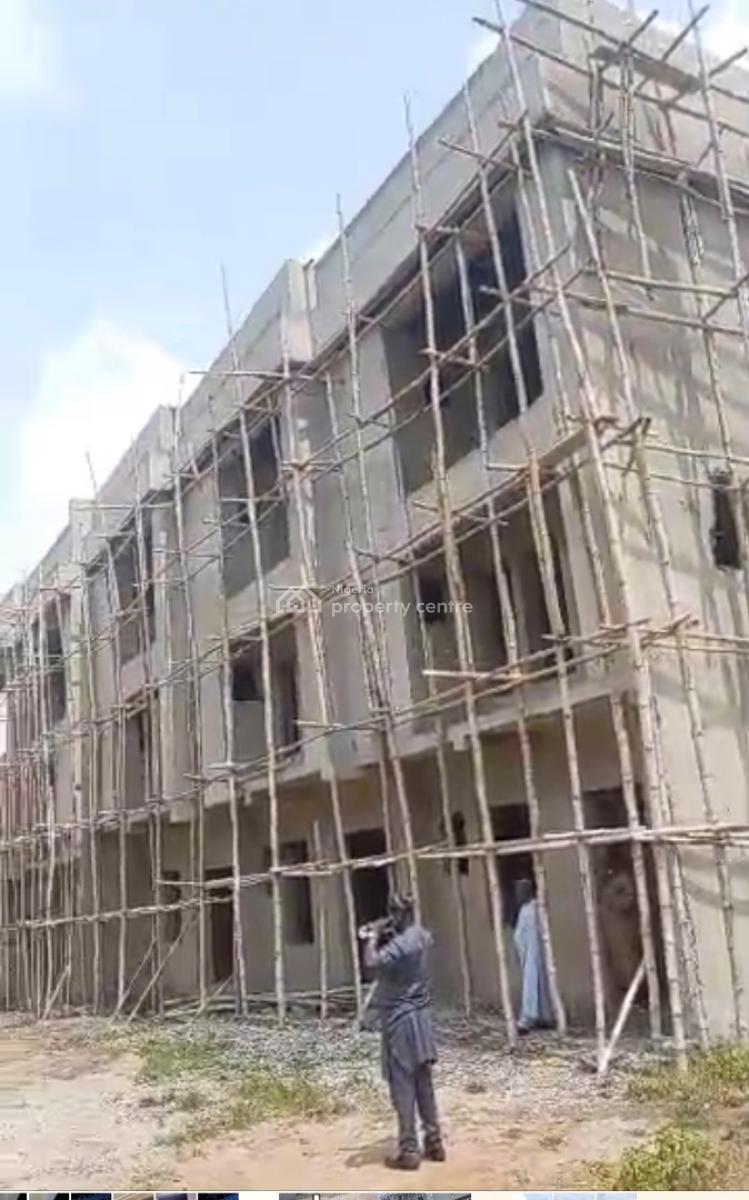 Luxury 4bedroom Terrace Duplex with Bq Carcass, By Spar Supermarket, Life Camp, Abuja, Terraced Duplex for Sale