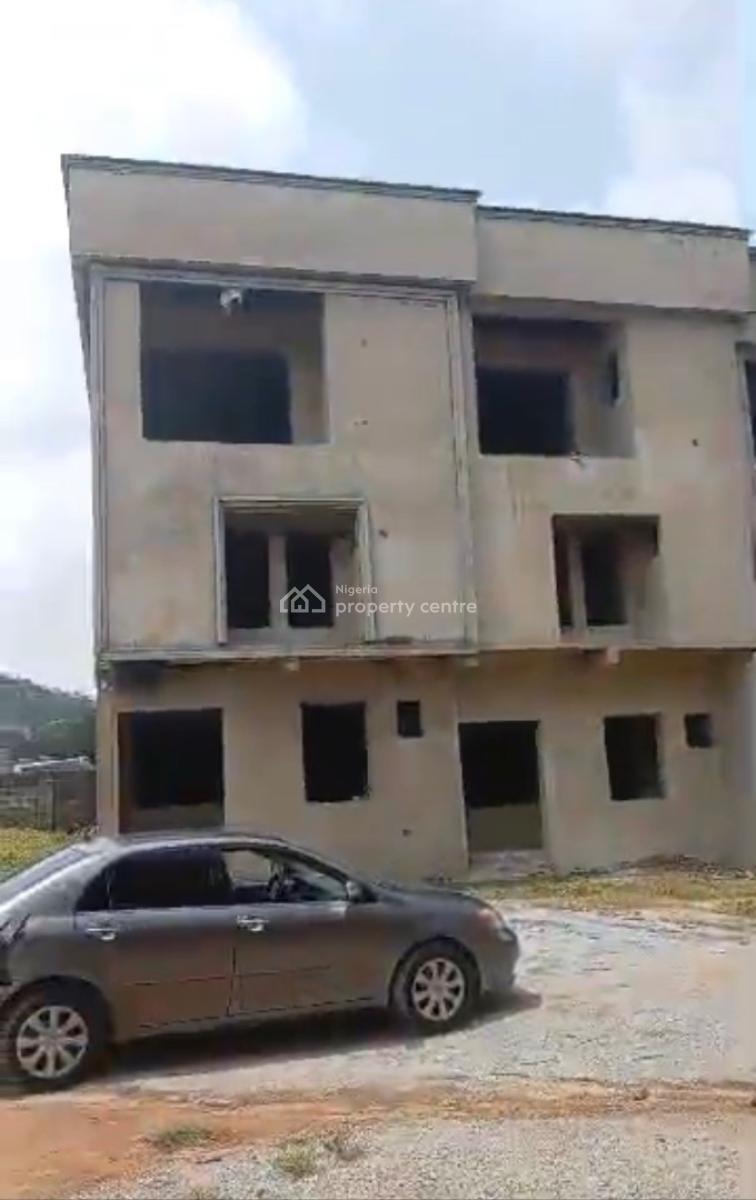 Luxury 4bedroom Terrace Duplex with Bq Carcass, By Spar Supermarket, Life Camp, Abuja, Terraced Duplex for Sale