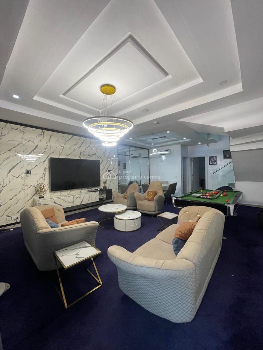 Fully Furnished 4 Bedroom Terrace Duplex with Bq, Swimming Pool & Roof, Lekki Phase 1, Lekki, Lagos, Terraced Duplex for Rent