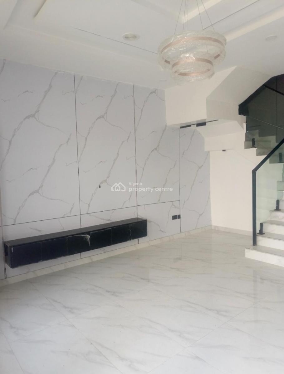 Newly Built Shared Compound 4-bedroom Semi-detached Duplex with Bq, Orchid, Lekki, Lagos, Terraced Duplex for Rent