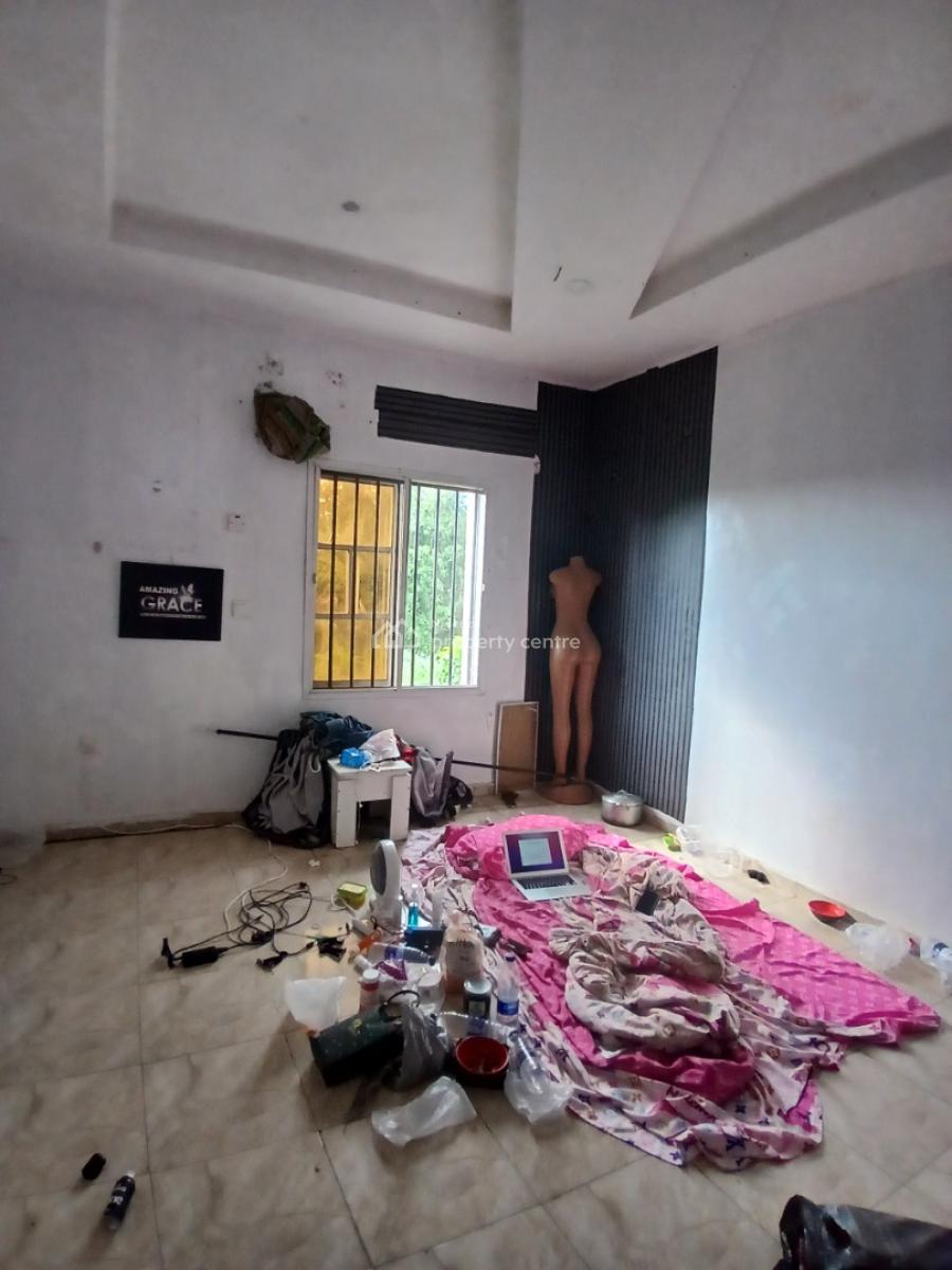Masters Bedroom Upstairs in a Shared Apartment, By Alasia Bus Stop, Opposite Lbs, Ajah, Lagos, Flat / Apartment for Rent