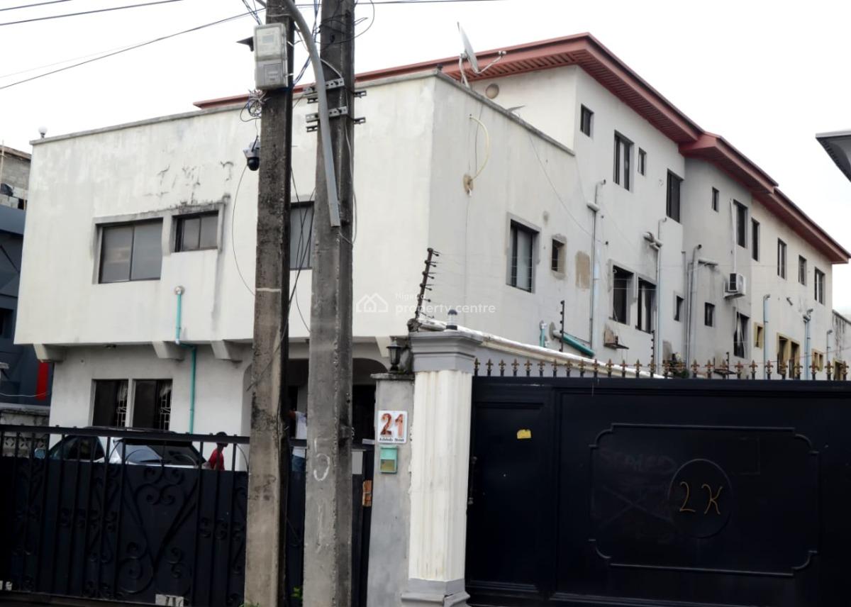 One Storey Building in a  Fine Location, Adebola Street,off Adeniran Ogunsanya, Surulere, Lagos, House for Sale