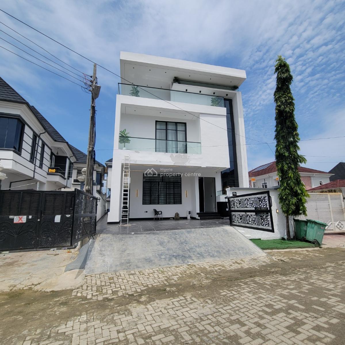 Gorgeous 5 Bedroom Duplex with a Bq and a Pool,cinema, Ikota, Lekki, Lagos, Detached Duplex for Sale