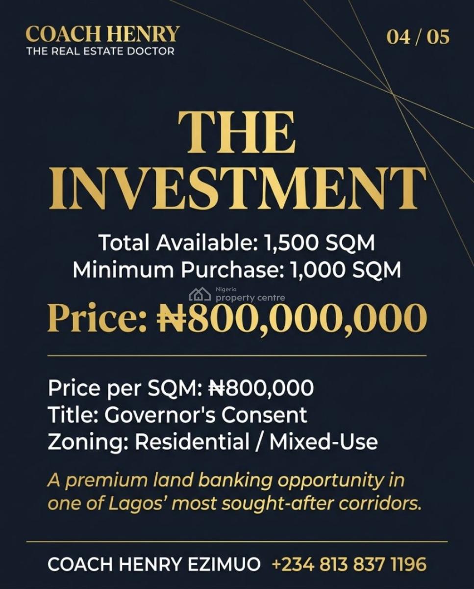 Affordable 100% Dry Land Suits for Investment, Ikate Elegushi, Lekki, Lagos, Mixed-use Land for Sale