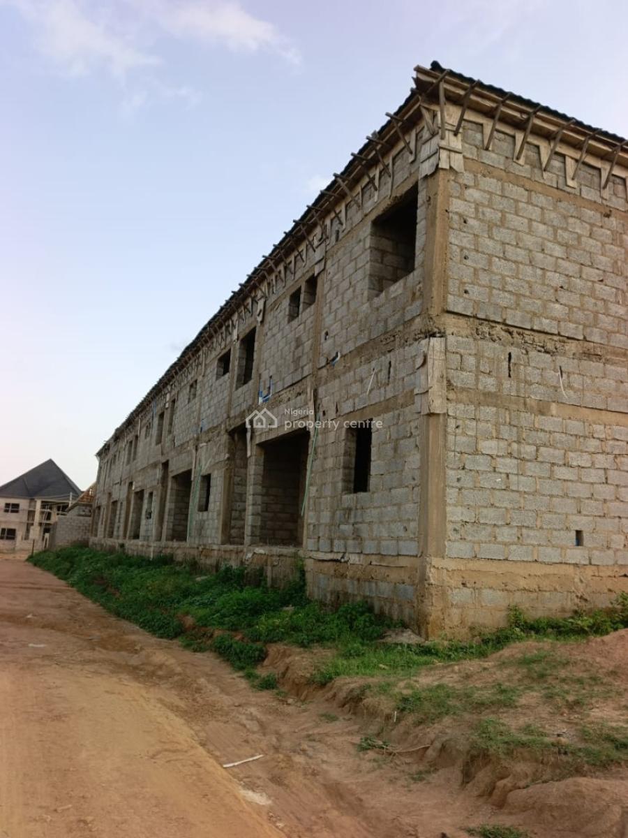 4 Bedroom Terrace Duplex Carcass House, Seman Estate Opposite Dunamis Glory Dome Church in Lugbe. Abuja, Sabon Lugbe, Lugbe District, Abuja, Terraced Duplex for Sale
