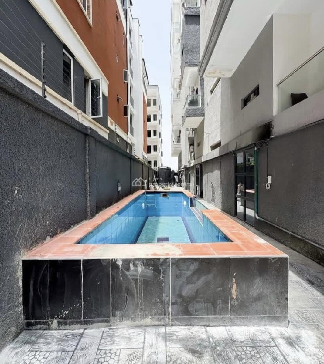 Ground Floor Furnished 2 Bedroom Apartment with Pool, Freedom Way, Lekki Phase 1, Lekki, Lagos, Flat / Apartment for Rent