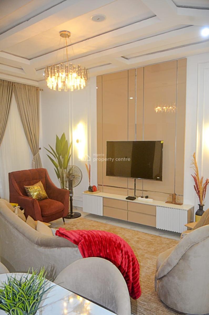 Fully Furnished 4 Bed Cozy Bedroom Duplex with Bq in a Private Compoun, Ikota, Lekki, Lagos, Flat / Apartment for Rent