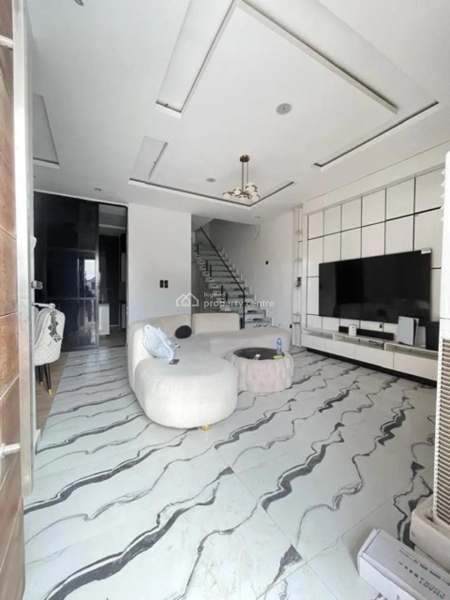 Furnished 4-bedroom Semi-detached Duplex with Bq & Solar System, Ikota, Lekki, Lagos, Semi-detached Duplex for Rent