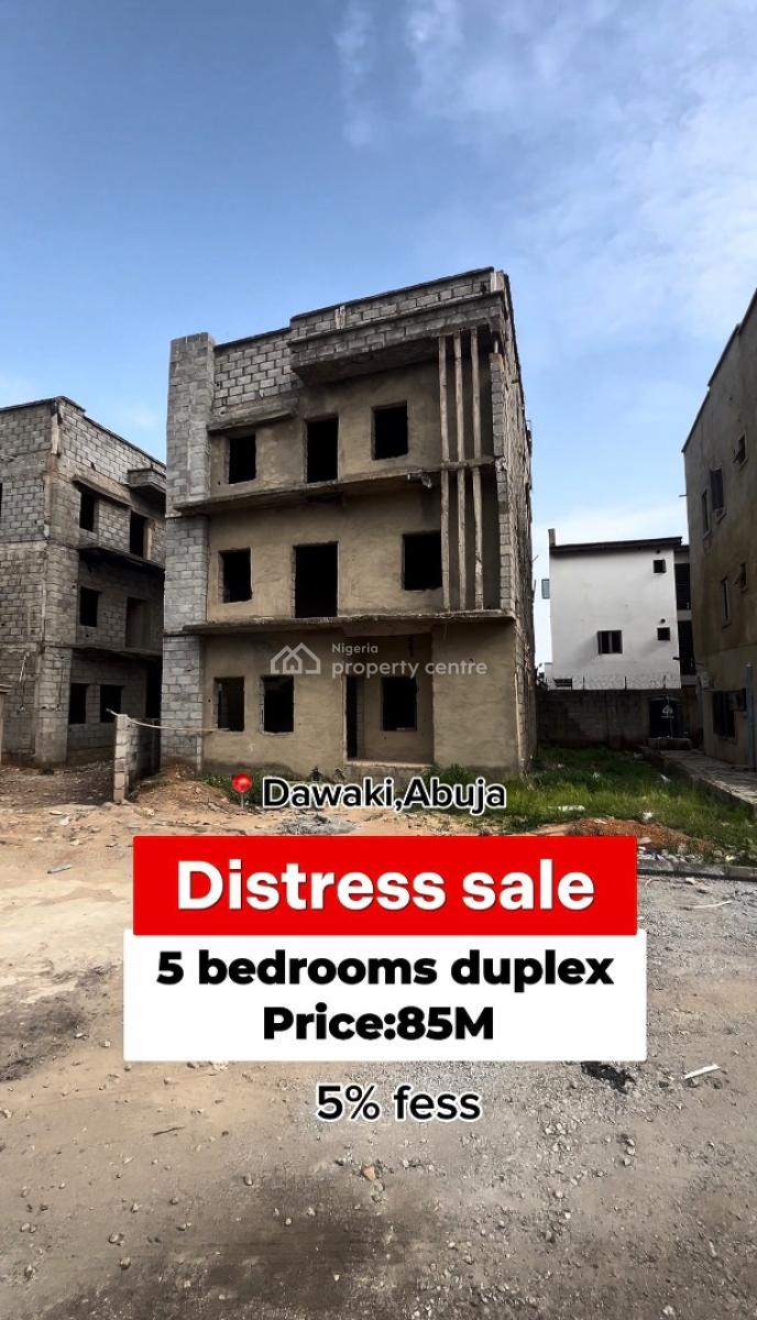 5 Bedrooms Detached Duplex in a Highly Secured Estate/ Private Compoun, Dawaki, Gwarinpa, Abuja, Detached Duplex for Sale