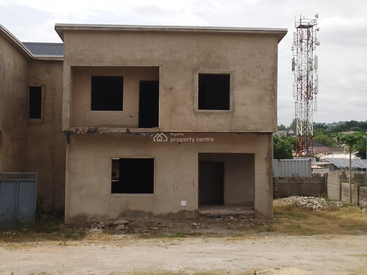 Three Bedroom Duplex with Bq(carcasse), Behind Living Faith Church, Life Camp, Abuja, Semi-detached Duplex for Sale