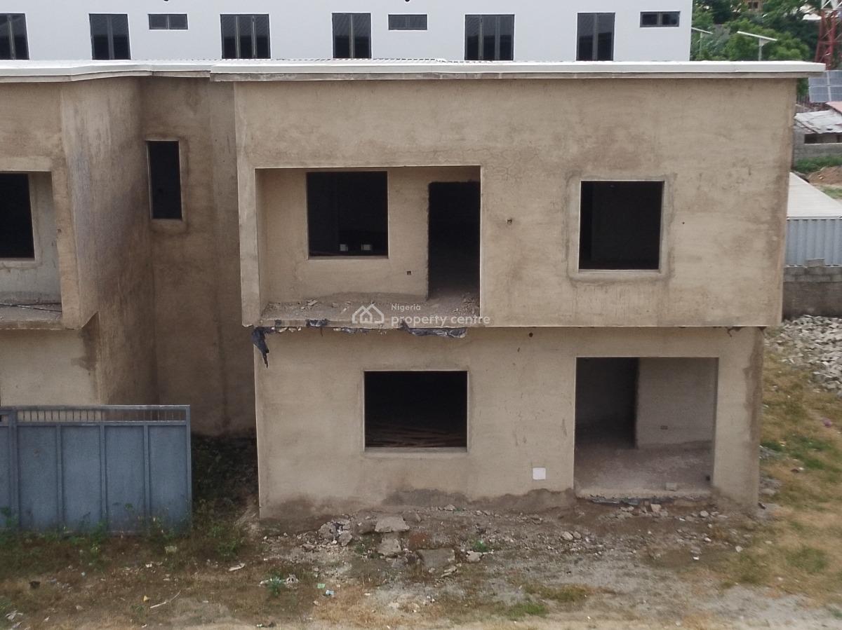 Three Bedroom Duplex with Bq(carcasse), Behind Living Faith Church, Life Camp, Abuja, Semi-detached Duplex for Sale