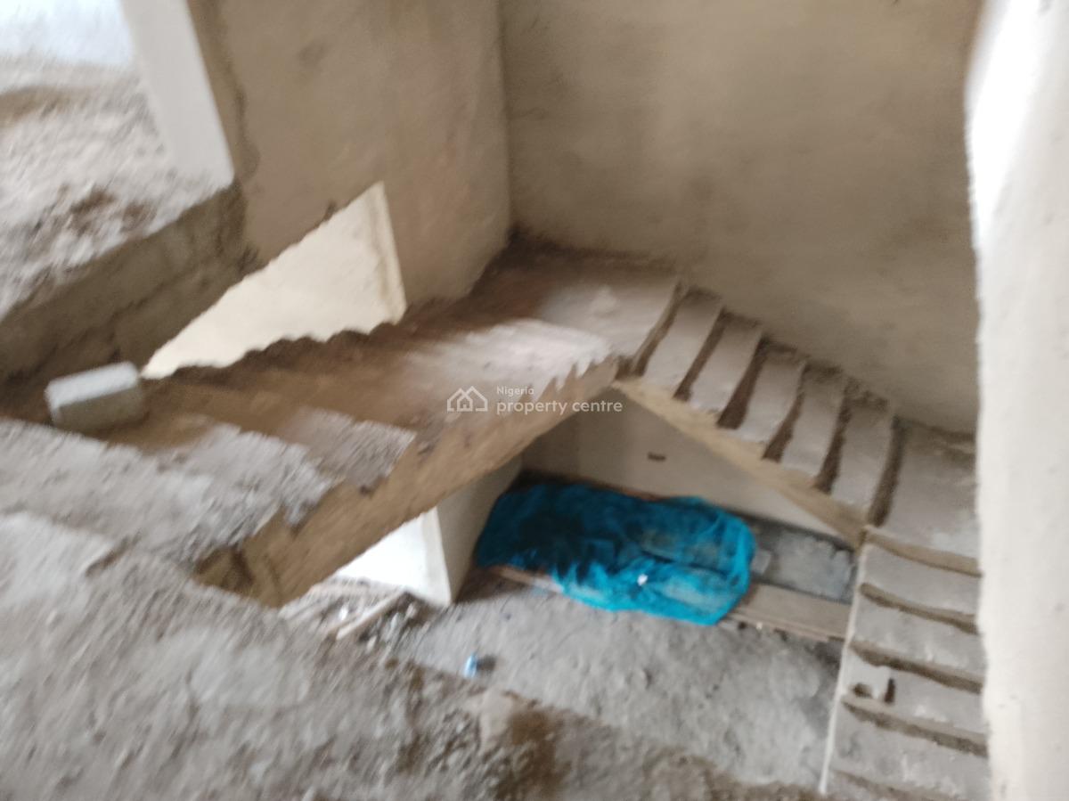 Three Bedroom Duplex with Bq(carcasse), Behind Living Faith Church, Life Camp, Abuja, Semi-detached Duplex for Sale